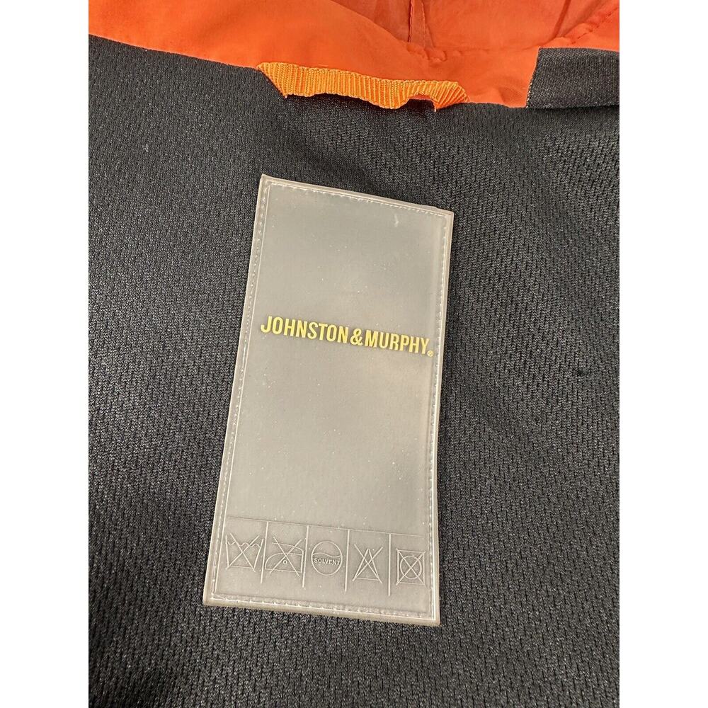 Johnston & Murphy Men's Jacket Size L Rust Orange Soft Shell - Picture 7 of 16